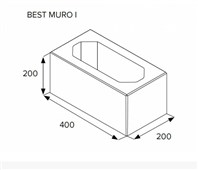 BEST MURO I bílá 20cm STANDARD